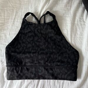 Lululemon Black Leopard Sports Bra